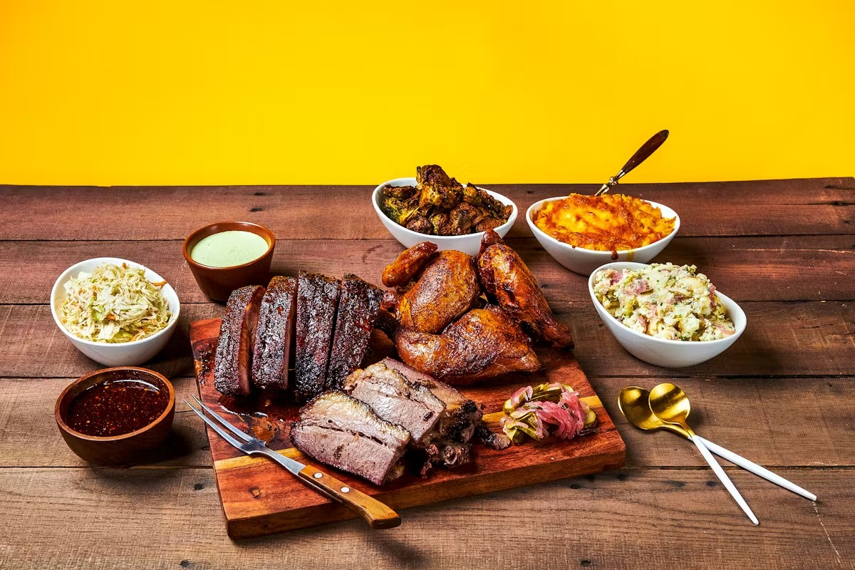 Uptown Social spread of plates and sides